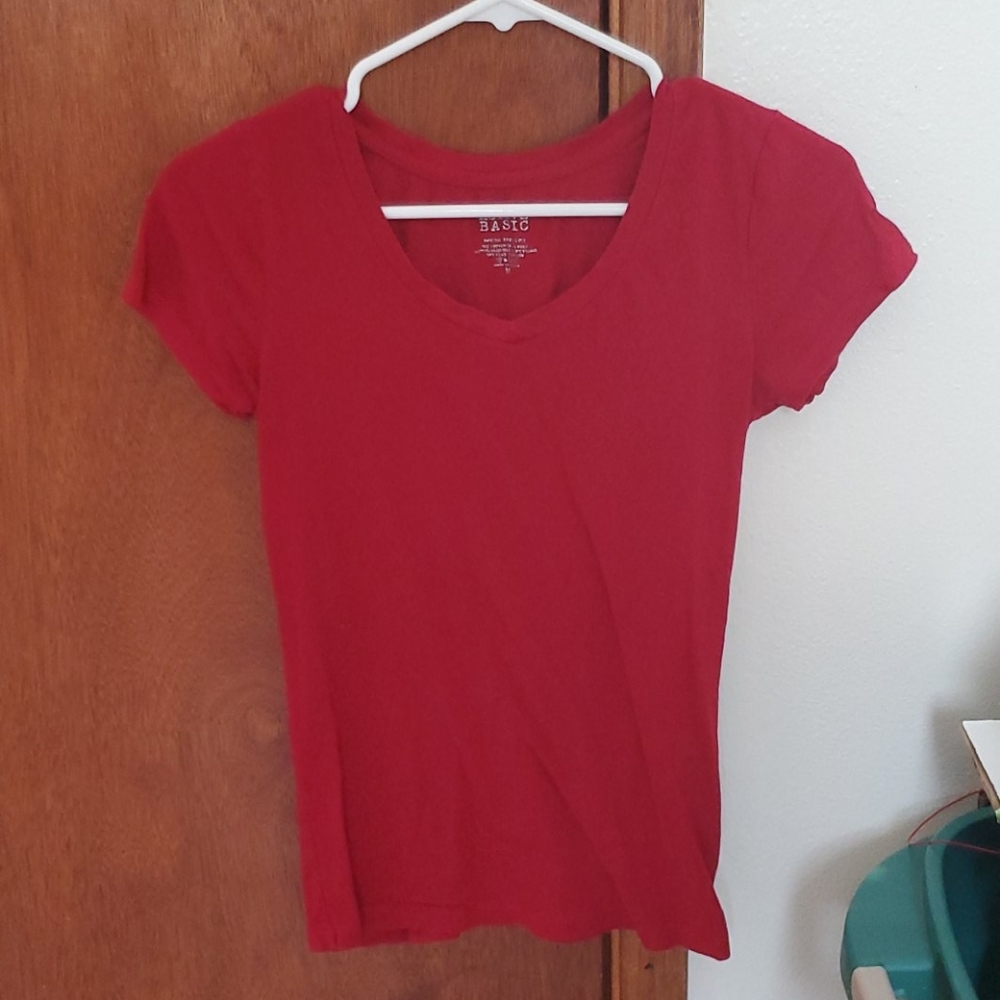 Simple red shirt